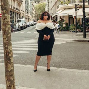 Ophelia Bow Detail Midi Dress - Gabi Fresh X FTF SIZE 2